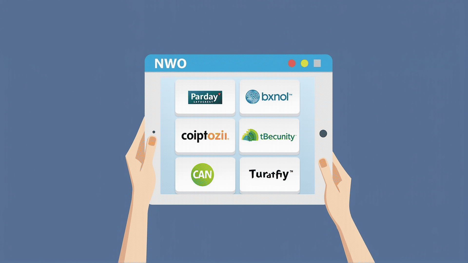 Services financiers sur tablette